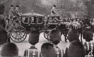 Kuningas Edward VII:n hautajaiskulkue Lontoossa 20. toukokuuta 1910. tekijältä Unbekannt