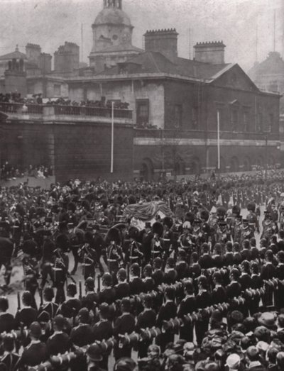 Kuningas Edward VII:n hautajaiset, Whitehall, Lontoo, 20. toukokuuta 1910. tekijältä Unbekannt