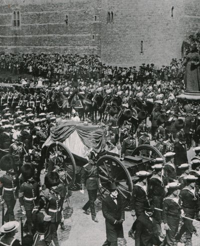 Kuningas Edward VII:n hautajaiskulkue, Windsor, 20. toukokuuta 1910. tekijältä Unbekannt