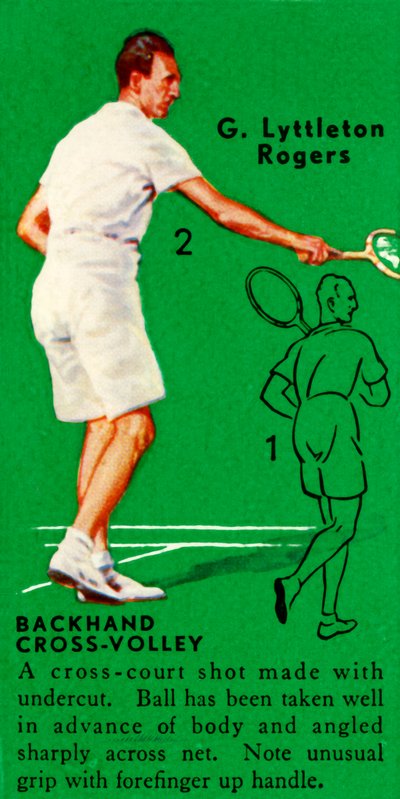 G. Lyttleton Rogers - Backhand Cross-Volley, c1935. tekijältä Unbekannt