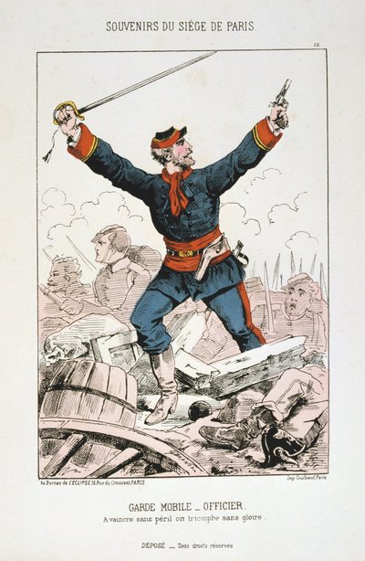 Garde Mobile - Upseeri, Pariisin piiritys, 1870-1871 tekijältä Unbekannt