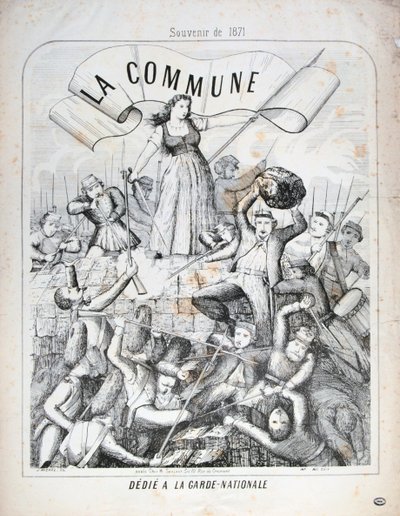 Kansalliskaarti, Pariisin kommuuni, 1871. tekijältä Unbekannt