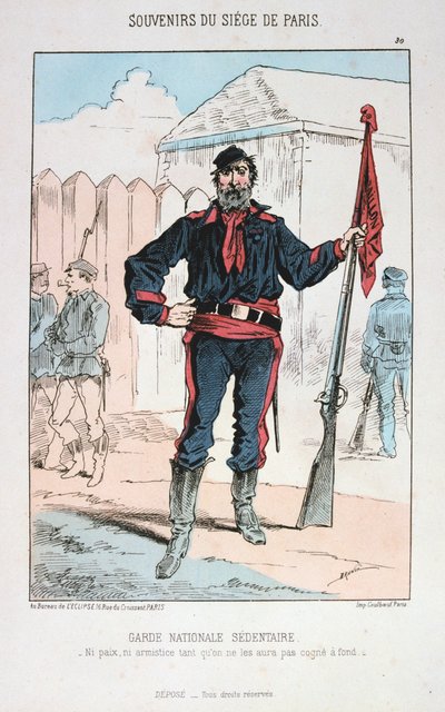Istuva kansalliskaarti, Pariisin piiritys, 1870-1871 tekijältä Unbekannt