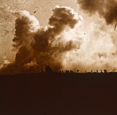 Kaasuhyökkäys, Verdun, Pohjois-Ranska, c1914-c1918 tekijältä Unbekannt