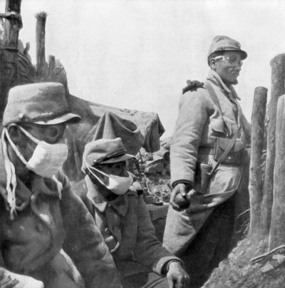 Kaasusuojaus, Ranska, ensimmäinen maailmansota, 1915 tekijältä Unbekannt