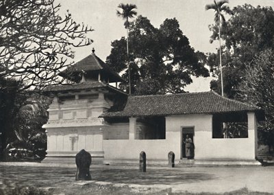 Gedige Vihara, Kandy Esimerkki buddhalaisesta temppelistä hindulaisen pyhäkön tyyliin, Dewale, tekijältä Unbekannt
