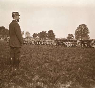 Kenraali Henri Gouraud, Champagne, Pohjois-Ranska, c1914-c1918. tekijältä Unbekannt