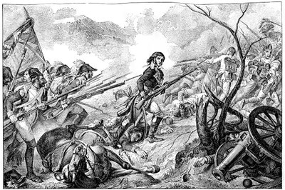 Kenraali Joubert Rivolin taistelussa 14. tammikuuta 1797 1882-1884 tekijältä Unbekannt