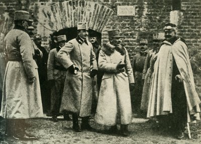 Kenraali Kusmanek ja prinssi Francis Joseph Przemyslin linnoituksella, ensimmäinen maailmansota, 1915, n. 1920. tekijältä Unbekannt
