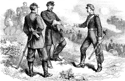 Kenraali McClellan Antietamin taistelussa, Amerikan sisällissota, 1862 c1880 tekijältä Unbekannt