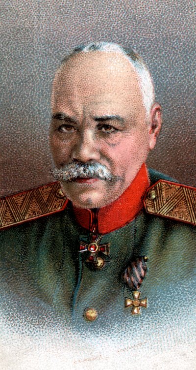 Kenraali Mihail Vasilevitš Alekseijev 1857-1918, venäläinen sotilas, 1917 tekijältä Unbekannt