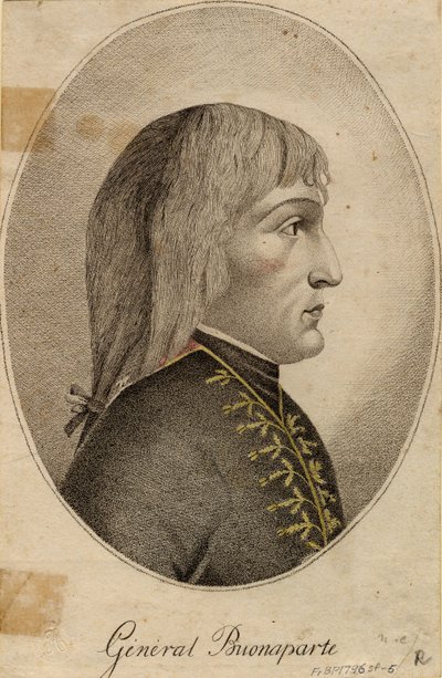 Kenraali Napoleon Bonaparte, 1796 tekijältä Unbekannt