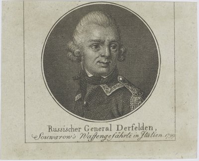 Kenraali Otto Wilhelm Derfelden 1737-1819, n. 1800 tekijältä Unbekannt