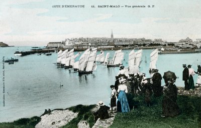 Yleisnäkymä Saint Malosta, Bretagnen, Ranska, 1900-luku tekijältä Unbekannt
