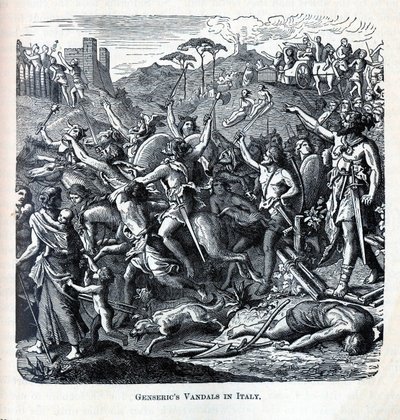 Genserics Vandaalit Italiassa, 1882 tekijältä Unbekannt
