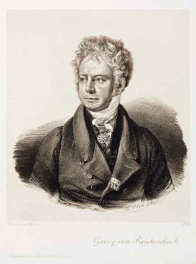 Georg von Reichenbach, saksalainen insinööri ja instrumenttivalmistaja, n. 1820 tekijältä Unbekannt