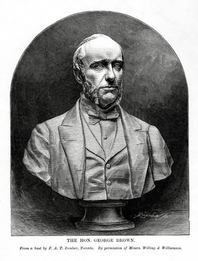 George Brown, skotlantilaissyntyinen kanadalainen toimittaja ja poliitikko, 1800-luku tekijältä Unbekannt