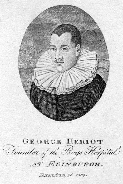 George Heriot 1563-1624, skotlantilainen kultaseppä ja hyväntekijä, 1791 tekijältä Unbekannt