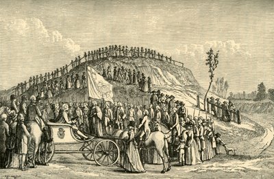 George III ja kuningatar Charlotte Eton Montemissa, 1778, 1911. tekijältä Unbekannt