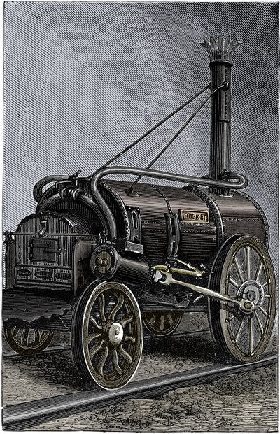 George Stephensonin veturi Rocket, 1829 1892 tekijältä Unbekannt