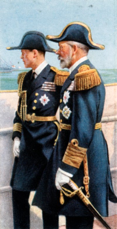 George V ja Walesin prinssi tarkistamassa laivastoa, 26. heinäkuuta 1924, c1935 tekijältä Unbekannt