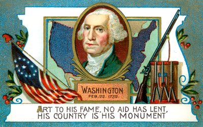 George Washington 1732-1799, Yhdysvaltain presidentti, 1700-luku tekijältä Unbekannt