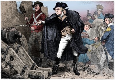 George Washington Yorktownin piirityksessä Virginiassa, 1781 c1880 tekijältä Unbekannt