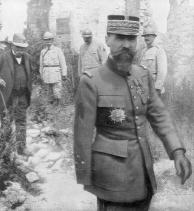 Georges Clemenceau ja kenraali Gouraud, 6. heinäkuuta 1918 tekijältä Unbekannt