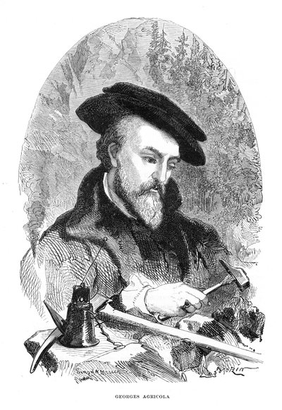 Georgius Agricola, 1500-luvun saksalainen lääkäri, mineralogi ja metallurgi tekijältä Unbekannt