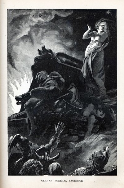 Saksalainen hautajaisuhri, 1882 tekijältä Unbekannt