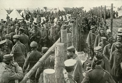 Saksalaiset vangit häkkeihin, 1919. tekijältä Unbekannt