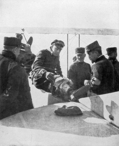 Ranskan ässä Jean Navarre ampui alas saksalaisia lentäjiä vuonna 1916 tekijältä Unbekannt