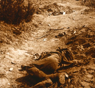 Saksalainen ruumis, Chavonne, Ranska, c1914-c1918 tekijältä Unbekannt