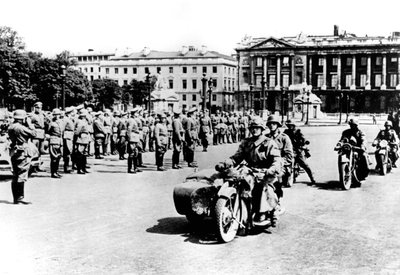 Saksalaiset joukot Place de l