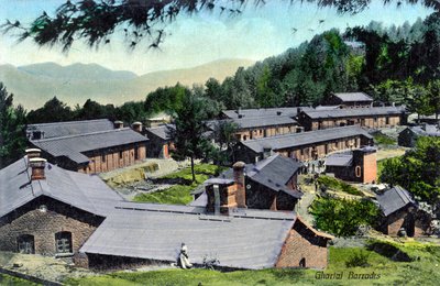 Gharialin kasarmi, Intia, 1900-luvun alku tekijältä Unbekannt