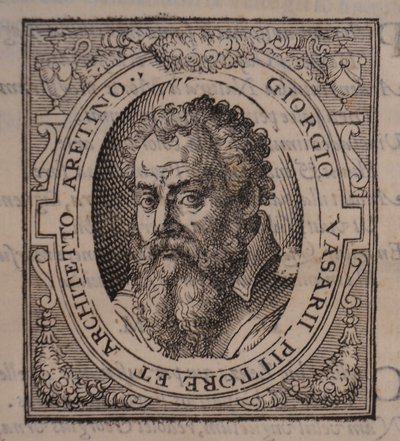 Giorgio Vasari. Lähettäjä: Giorgio Vasari, Erinomaisimpien italialaisten maalareiden, kuvanveistäjien ja arkkitehtien elämä, 1568 tekijältä Unbekannt