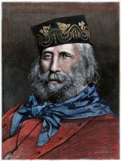 Giuseppe Garibaldi, italialainen patriootti, 1882 tekijältä Unbekannt