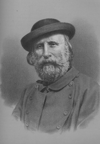 Giuseppe Garibaldi, italialainen sotilas ja poliitikko, 1860-luku 1936 tekijältä Unbekannt