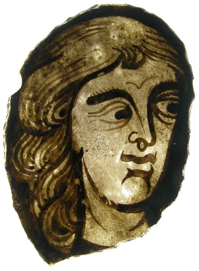 Lasifragmentti, ranskalainen, 1200-1400-luku. tekijältä Unbekannt
