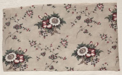 Lasitettu Chintz-fragmentti, n. 1830. tekijältä Unbekannt