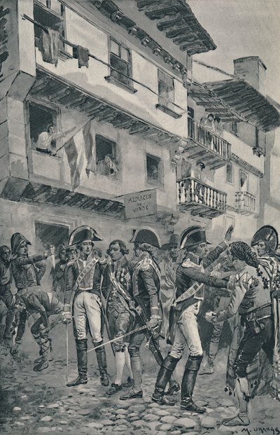 Espanjan joukot pidättivät Godoyn, 1896 tekijältä Unbekannt