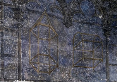 Goottilainen taide: Paavin huone: yksityiskohtia häkeistä - enkelien tornista. 1336-1337, paavien palatsi, Avignon tekijältä Unbekannt