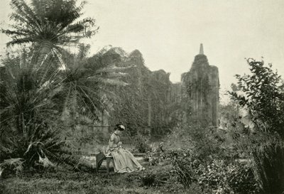 Goottilainen raunio Barrackpore Gardenissa, c1870, 1925. tekijältä Unbekannt