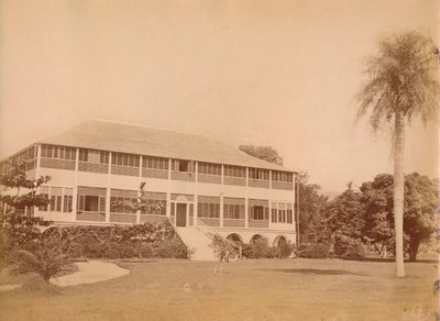 Hallituksen talo, lähellä Kingstonia, Jamaika 1900-luku. tekijältä Unbekannt
