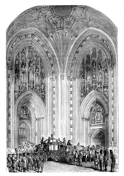 Grand Entrance, Westminsterin palatsi, Lontoo, vuodelta 1888 tekijältä Unbekannt