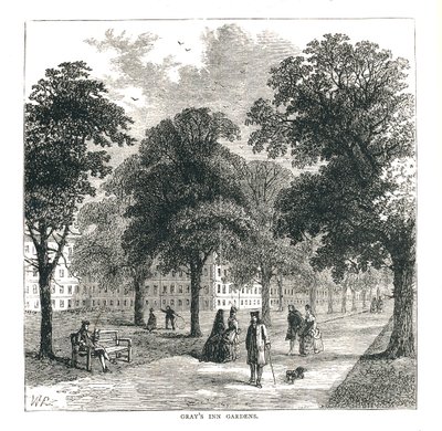 Grays Inn Gardens, 1878 tekijältä Unbekannt