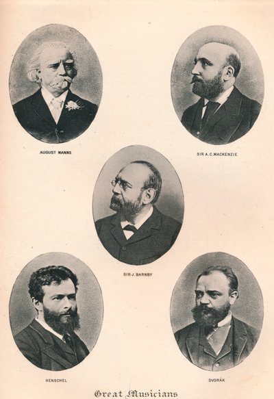 Suuret muusikot - levy VIII, 1895 tekijältä Unbekannt