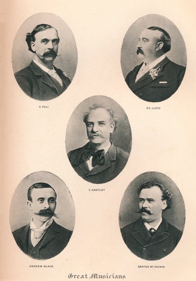 Suuret muusikot - levy VI, 1895 tekijältä Unbekannt