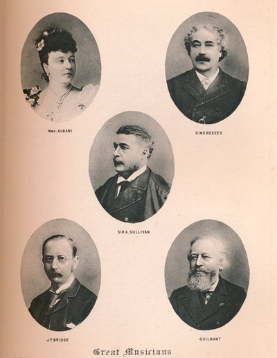 Suuret muusikot - levy XIV, 1895 tekijältä Unbekannt