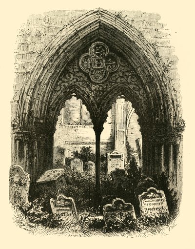 Suuri portaali, Crowland Abbey, 1890. tekijältä Unbekannt